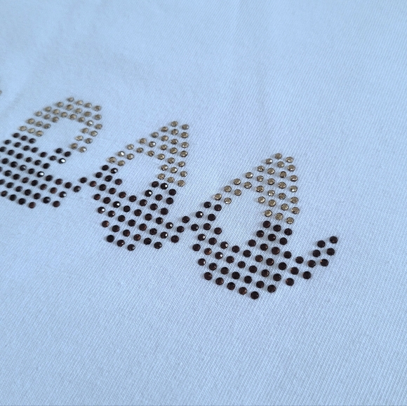 Guess❓Rhinestone💎 Logo Tee👕 - NWT - Picture 6 of 16